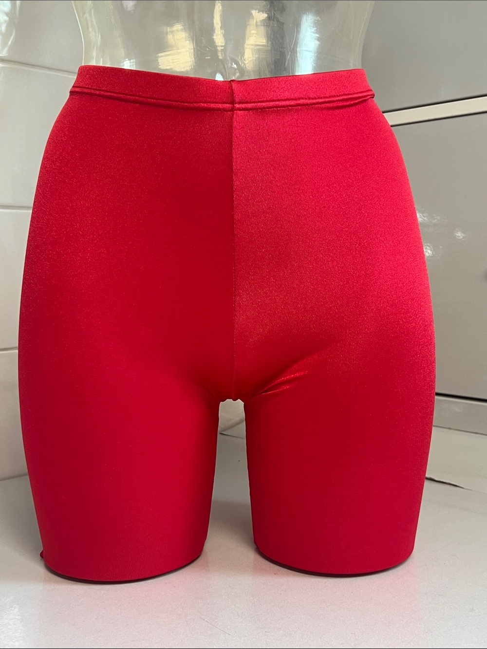 Vintage Shiny Spandex Danskin Skinny Bike Shorts S NWOT
